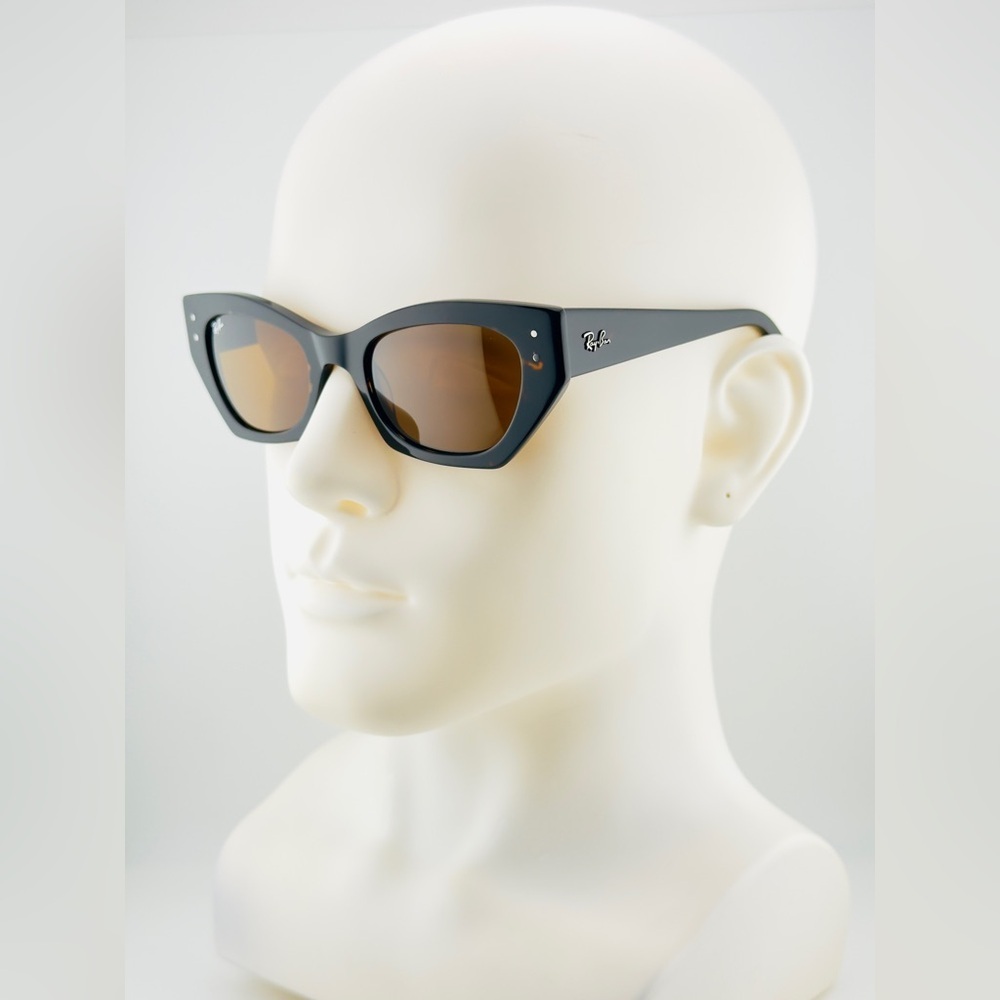 Ray-Ban Zena Bio-Based Women Sunglasses Polished Havana Frame with Brown Lenses - Picture 3 of 13